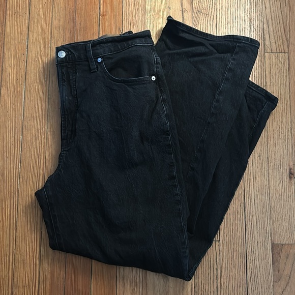 EUC Madewell Perfect Vintage Wide-leg Jean black, 31 - Picture 8 of 9